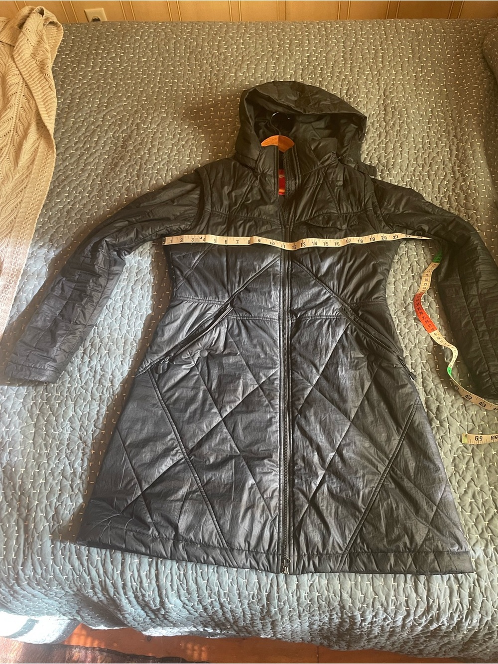 Nike Black Quilted Hooded Puffer Coat